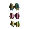Multicolor Pigtail Hair Bow Clip Pack of 3