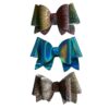 Multicolor Pigtail Hair Bow Clip Pack of 3