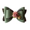 Elegant Green Hair Bow Clip - Image 2