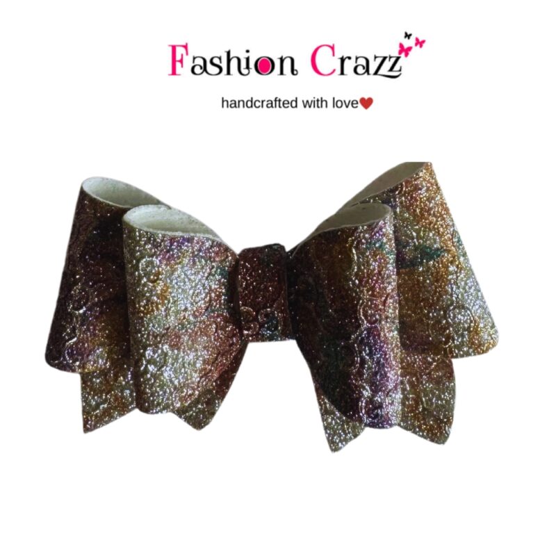 Multicolor Pigtail Hair Bow Clip Pack of 3 - Image 11