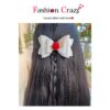 White Hair Bow Clip for Babies, Girls, Women | Premium Stylish Hair Bow Clip - Image 3