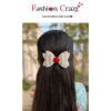 White Hair Bow Clip