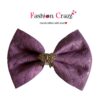 Elegant Purple Bow Hair Clip for Babies Girls & Women