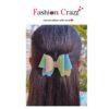 Multicolor Pigtail Hair Bow Clip Pack of 3 - Image 5