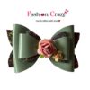 Elegant Green Hair Bow Clip - Image 4
