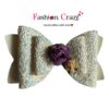 White Hair Bow Clip - Image 4