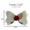 White Hair Bow Clip for Babies, Girls, Women | Premium Stylish Hair Bow Clip - Image 5