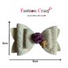 White Hair Bow Clip - Image 5
