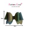 Multicolor Pigtail Hair Bow Clip - Image 6