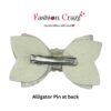 White Hair Bow Clip - Image 6