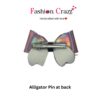 Multicolor Pigtail Hair Bow Clip Pack of 3 - Image 9