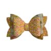 Peach Multicolor Large Hair Bow Clip - Image 2