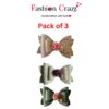 Classic Large Bow Hair Clip Pack of 3 - Image 3