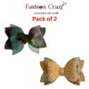 Classic Large Bow Hair Clip Pack of 2 - Image 3