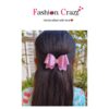 Multicolor Pigtail Hair Bow Clip Pack of 4 - Image 4