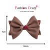 Elegant Large Bow Hair Clip Pink - Image 5