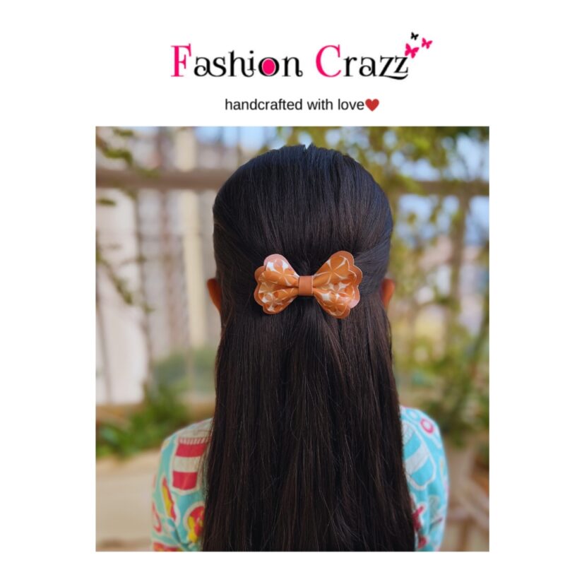Multicolor Medium Bow Hair Clip Pack of 3 - Image 5