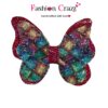 Kids Print Butterfly Medium Hair Bow Clip Set of 4 - Image 6