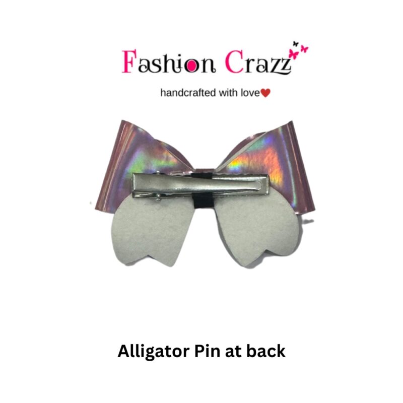 Multicolor Pigtail Hair Bow Clip Pack of 4 - Image 8